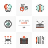 Business Development Futuro Next Icons royalty free illustration Business Development Futuro Next Icons royalty free illustration