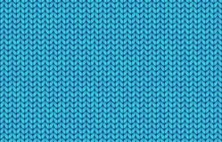 Semplici realistici blu tricottano il modello senza cuciture di vettore di struttura royalty illustrazione gratis Semplici realistici blu tricottano il modello senza cuciture di vettore di struttura royalty illustrazione gratis