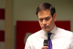 Senador Marco Rubio do candidato presidencial imagens de stock royalty free Senador Marco Rubio do candidato presidencial imagens de stock royalty free