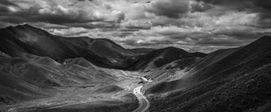 Road to Wanaka from Chrischurch royalty free stock images Road to Wanaka from Chrischurch royalty free stock images