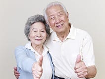 Senior asian couple