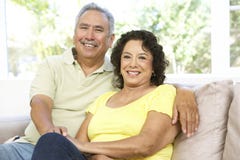 Senior Couple Relaxing At Home Together stock images Senior Couple Relaxing At Home Together stock images