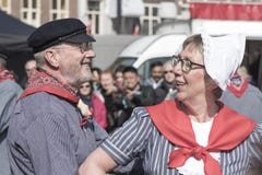 Senior Dutch traditional dancers