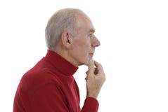 Senior Man Lost In Thought Royalty Free Stock Photos Senior Man Lost In Thought Royalty Free Stock Photos