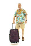 Senior man with luggage royalty free stock photography Senior man with luggage royalty free stock photography