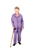 Senior Woman With Cane. Royalty Free Stock Image