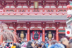 Sensoji teample royaltyfria foton Sensoji teample royaltyfria foton