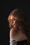 Sensual blonde woman with long hair stock photos Sensual blonde woman with long hair stock photos