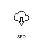 Seo mieszkania ikona ilustracja wektor Seo mieszkania ikona ilustracja wektor