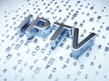 SEO web development concept: Silver IPTV on digital background Stock Photography SEO web development concept: Silver IPTV on digital background Stock Photography