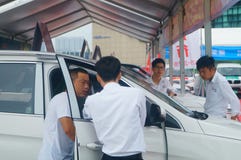 Shenzhen, China: auto show sales landscape, new energy vehicle exhibition Royalty Free Stock Photo Shenzhen, China: auto show sales landscape, new energy vehicle exhibition Royalty Free Stock Photo