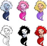 Sereia bonita dos desenhos animados ilustração do vetor Sereia bonita dos desenhos animados ilustração do vetor
