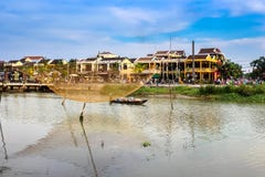 Serene Hoi An Ancient Town en Vietnam central fotos de archivo Serene Hoi An Ancient Town en Vietnam central fotos de archivo