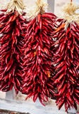 Serie di ristras rossi del peperoncino in Santa Fe, New Mexico immagini stock libere da diritti Serie di ristras rossi del peperoncino in Santa Fe, New Mexico immagini stock libere da diritti