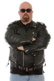 Serious biker dude stock photo Serious biker dude stock photo