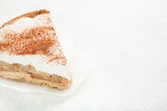 Serowy kulebiak z jabłkami na białym tle, pusta przestrzeń dla teksta obrazy royalty free Serowy kulebiak z jabłkami na białym tle, pusta przestrzeń dla teksta obrazy royalty free