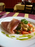 Serrano Ham With Grilled Stock Images Serrano Ham With Grilled Stock Images