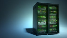 Server. Cloud computing data storage 3d rendering Royalty Free Stock Images Server. Cloud computing data storage 3d rendering Royalty Free Stock Images