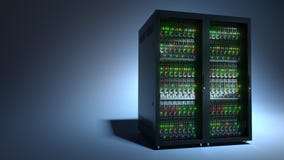 Server. Cloud computing data storage 3d rendering Royalty Free Stock Images Server. Cloud computing data storage 3d rendering Royalty Free Stock Images