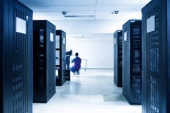 Server Room Royalty Free Stock Photo Server Room Royalty Free Stock Photo