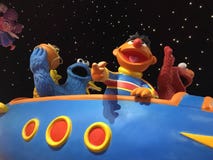 Sesame Street Characters on Spacecraft Royalty Free Stock Photography Sesame Street Characters on Spacecraft Royalty Free Stock Photography