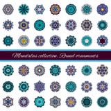 Set of abstract design elements. Round mandalas in vector. Graphic template for your design. Decorative retro ornament. Stock Photos Set of abstract design elements. Round mandalas in vector. Graphic template for your design. Decorative retro ornament. Stock Photos