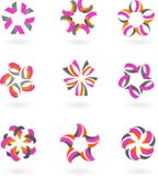 Set of abstract icons and logos #2 - design royalty free illustration Set of abstract icons and logos #2 - design royalty free illustration