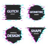 Set of abstract minimal template design in geometric glitch style. Trendy abstract covers. Futuristic design posters vector illustration Set of abstract minimal template design in geometric glitch style. Trendy abstract covers. Futuristic design posters vector illustration