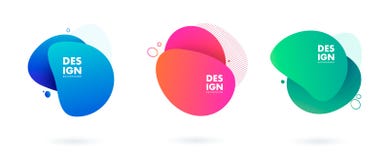 Set abstrakcjonistyczni nowo?ytni graficzni elementy Dynamical barwiona linia i formy Gradientowi abstrakcjonistyczni sztandary z ilustracji Set abstrakcjonistyczni nowo?ytni graficzni elementy Dynamical barwiona linia i formy Gradientowi abstrakcjonistyczni sztandary z ilustracji