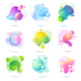 Set abstrakt, nowożytny, rzadkopłynny, modny gradientowy sztandar, Dynamical barwione formy z liniami, bieżącego ciecza kształtam ilustracja wektor Set abstrakt, nowożytny, rzadkopłynny, modny gradientowy sztandar, Dynamical barwione formy z liniami, bieżącego ciecza kształtam ilustracja wektor