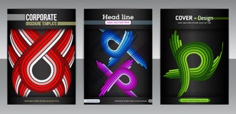 Set of backgrounds with flat dynamic pattern stock illustration Set of backgrounds with flat dynamic pattern stock illustration