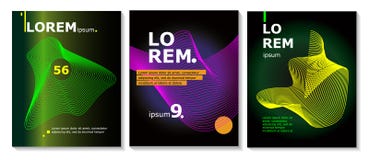 Set of brochure, annual report, flyer design templates with line shapes. Vector illustrations for business presentation vector illustration Set of brochure, annual report, flyer design templates with line shapes. Vector illustrations for business presentation vector illustration