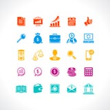 Set of business and money web icons vector illustration Set of business and money web icons vector illustration