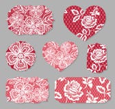 Set of cards, posters, flyers for Valentine Day royalty free illustration Set of cards, posters, flyers for Valentine Day royalty free illustration