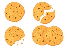 Chocolate oatmeal cookies. Vector illustration stock illustration Chocolate oatmeal cookies. Vector illustration stock illustration