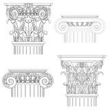 Set of classic columns royalty free illustration Set of classic columns royalty free illustration