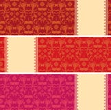 Set of classical oriental floral dragonfly horizontal banners Royalty Free Stock Photography Set of classical oriental floral dragonfly horizontal banners Royalty Free Stock Photography