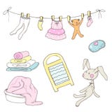 Set of clothes royalty free illustration Set of clothes royalty free illustration