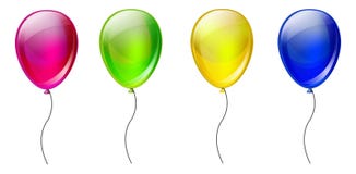 Set of color balloons