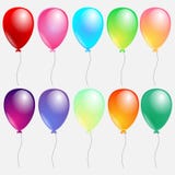 Set of colorful balloons vector illustration Set of colorful balloons vector illustration