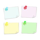 Set of colorful blank notes. stock illustration Set of colorful blank notes. stock illustration