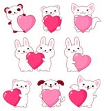 Collection of cute animals baby Stock Images Collection of cute animals baby Stock Images