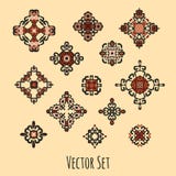 Set of different ethnic signs vector illustration Set of different ethnic signs vector illustration