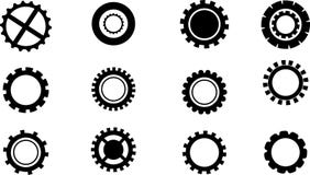 Set of Gears in vector Stock Image Set of Gears in vector Stock Image
