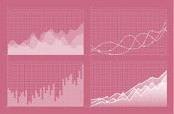 Set of different graphs and charts. Infographics stock illustration Set of different graphs and charts. Infographics stock illustration
