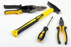A set of different hand tools Royalty Free Stock Photos A set of different hand tools Royalty Free Stock Photos
