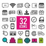 Set of flat icons for web and mobile apps - travel business shopping finance communication medical vector illustration Set of flat icons for web and mobile apps - travel business shopping finance communication medical vector illustration