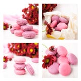 Set francuscy macaroons na drewnianym stole zdjęcia royalty free Set francuscy macaroons na drewnianym stole zdjęcia royalty free