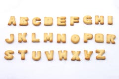 Set full English alphabet shape of Cracker cookie. royalty free stock image Set full English alphabet shape of Cracker cookie. royalty free stock image