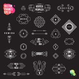 Set of geometric logotypes, frames, signs, emblems and badges Stock Photography Set of geometric logotypes, frames, signs, emblems and badges Stock Photography